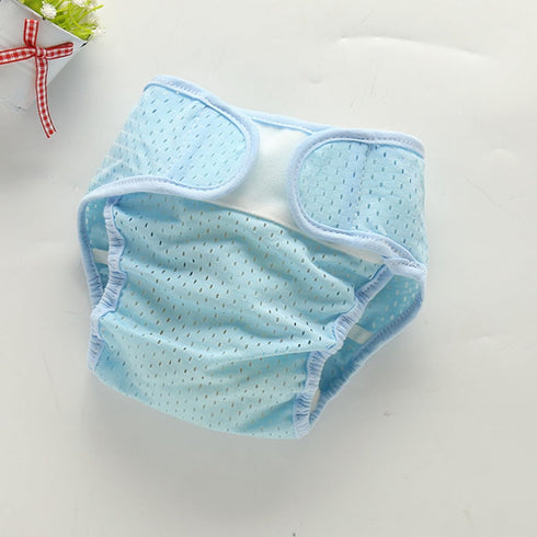 Summer Outanaya Breathable Ice Silk Diaper Cover, Cool Stretchable Cloth Diaper with High Elasticity, Lightweight Mesh