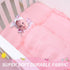 3 Set Set Cloele Pieces Crib Bedding for Girls- Solid Ruffle Quilted Includes Comforter Fitted Sheet Crib Skirt,Cute