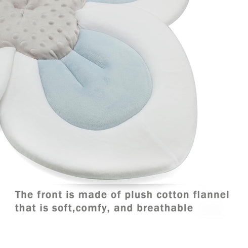 PandaEar Soft Flower Petals Baby Bath Pad - Essential Shower Gift for Infants (Blue)