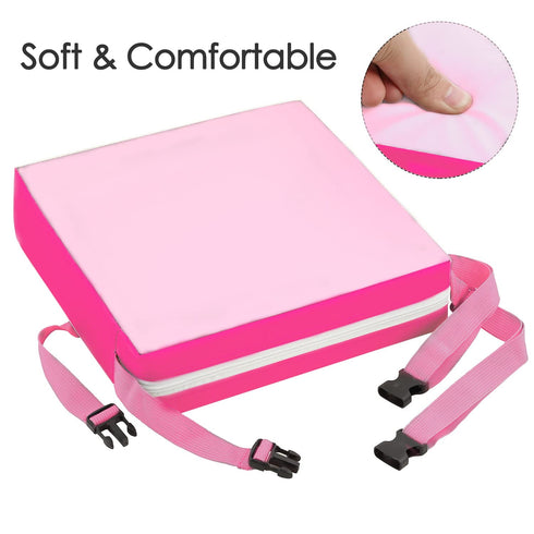2 Toddler Booster Seat Dining, Washable Straps Safety Buckle Kids Booster Seat for Dining Table, Portable Travel