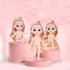 TNDCKP 4 6 Inch 3+ Pcs Princess Girl Mini Dolls, Small Princess Dolls, Little Girl Miniature for Year Old Girls