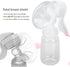 Shanrya Breast Pump, Adjustable Suction Silicone Hand Pump Breastfeeding, Portable Manual Breast Pump for Nursing
