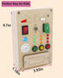 Busy Board Montessori Toys - Light Switch Preschool Learning Toys for 1 Year Old, Vehicle Theme