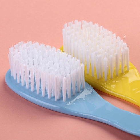 Vdaxvme Set Brush & Comb Children Hair Brush Soft Nylon Bristle Caps Hair Brush For Toddler Infant Head Massage