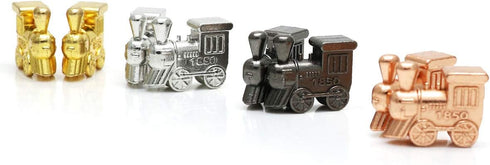 Set 8-4 Set Exqline Train Markers for Mexican Train Dominoes Game of Individual Colors Die-Cast Marker Trains