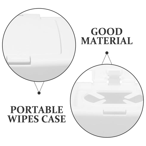 Plastic Disposable Gloves Container with Lid Disposable Containers Wipes Travel Case Wipes Case Portable Pouch Living