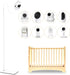 GAHOGA Baby Monitor Floor Stand Holder Compatible with HelloBaby, Nanit Pro & Flex