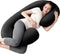 1 MIDDLE ONE Pregnancy Pillow, C Shaped Full Body Pregnant Women Sleeping