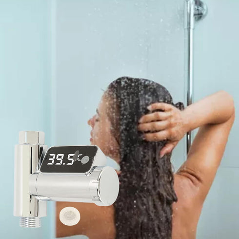Vikye Digital Thermometer, LED Display Water Shower Thermometer Rotatable Screen, Baby Bath Water Temperature