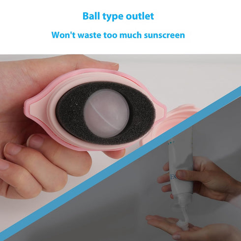 Generic Sunscreen Applicator - Portable - BPA-Free Refillable Roll on Sponge Sunscreen, Suncream & Lotion Applicator