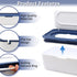 2Pcs Baby Wipes Dispenser, Diaper Wipe Holder with Lid, Refillable Wipes Case Container with Sealing Design, Flushable