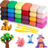 Ecurfu Air Dry Clay 24 Colors, DIY Modeling Clay with Tools, Toy Gifts