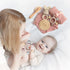 Set Set 6PCS YOUUYS Baby Gift for Newborn - Baby Essential Bath Basket Easter Gift with Baby Blanket Baby Rattle