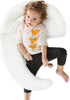 Choc chick Curve Long Toddler Kids Body Pillow for Sleeping, 34x27 inches