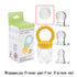 Baby Fruit Pacifier Feeder, Silicone Fruit Feeder for Teething Relief Toys (Dark Yellow)