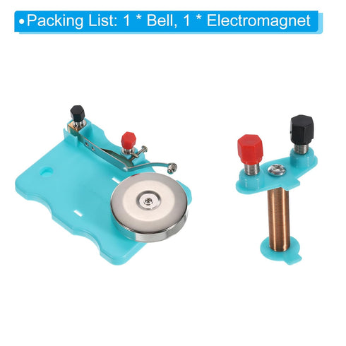 PATIKIL Physical Experiment Set - Electric Bell Magnetism Kits for Educational Learning Teaching, Blue