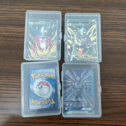 4PCS Plastic Game Card Storage Box - High Capacity UNO Card Case, NO Cards Included