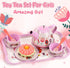 Set 3-8, 19 Set, Lajeje Pretend Play Tea for Little Girls Ages PCS Flower Themed Kitchen Toy for Toddlers, Princess Tea