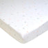 American Baby Company 2 Pack 100% Natural Cotton Fitted Pack and Play Sheets, 39" x 27", Pink Stars/Zigzag