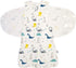 3-Ways 4 6 3-9 4 Swaddle Sack for Baby Dinosaur Pattern Cotton Adjustable Swaddles Wearable Blankets for Newborn Baby