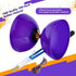 Pro Diabolo Yoyo Triple Bearing Chinese Yoyo, 5” Purple Diabolo Toy for Kids and Adults, Includes 2 Carbon Sticks & Bag