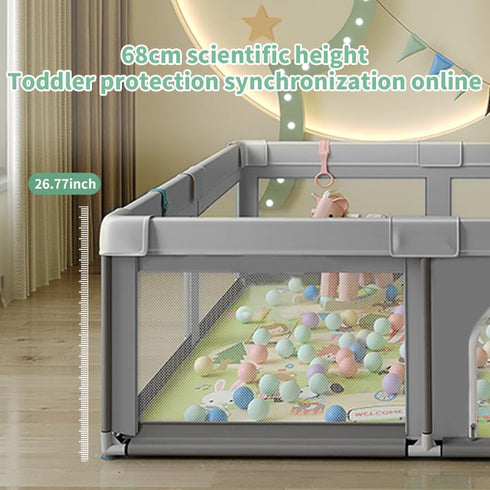 36" x36") Baby Playpen, Play Pens for Babies and Toddlers, Mini Baby Fence Play Area,Safe Anti-Fall Play Yard