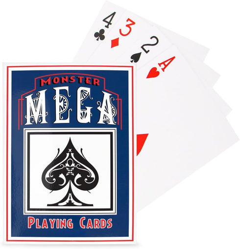 Jumbo and Super Jumbo Oversized Playing Cards | 54 Cards Poker Deck, Super Jumbo 8.25"x11.75"