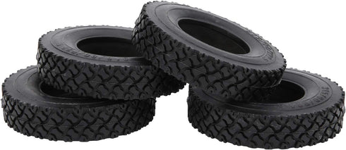 4PCS RC Car Tires, 20mm Width Shoe Sole Pattern Tyre Spare Parts, Fit for Tamiya Tractor Truck 1/14 RC Car Accessory