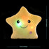 Creative Twinkle Glowing Stars Shape Plush Throw Pillow, LED Night Light Pillow Cushions Stuffed Toys Gifts for Kids,