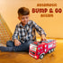 Zetz Brands Fire Truck Toy for Kids, 4D LED Lights, Bump & Go Fire Engine with Siren Sound, Ideal Birthday Gift
