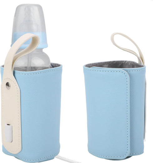 ViaGasaFamido Baby Bottle Warmer, Portable Car Travel Bottle Warmer USB Milk Heat Keeper for Indoor Outdoor Shopping