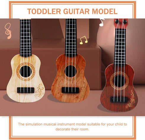 Toddmomy Kids Ukulele Guitar Toy - 2 Pcs 4 Strings Educational Musical Instrument for Toddlers & Preschoolers