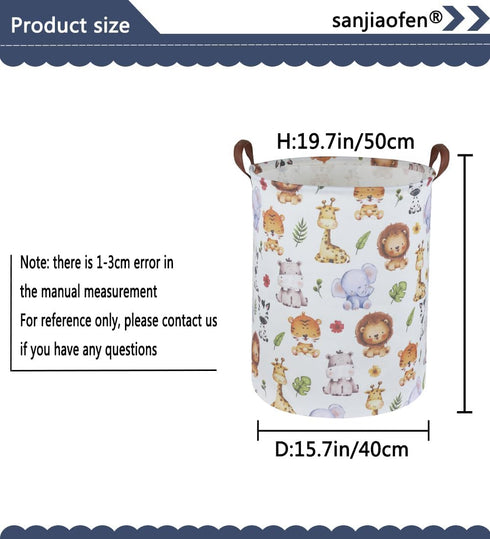 Kids Laundry Hamper,Baby Laundry Basket Animal Storage Baskets for Kids Room Decor,Nursery Hamper,Bedroom,Toy