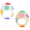 Easter Egg Silicone Teething Toys for Babies, 2-Pack Colorful Sensory Development Chew Toys