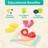 B. toys Mini Chef Fruity Smoothie Playset, Pretend Play Kitchen Accessories, Toy Blender, Role-Play Toys for Kids 3+
