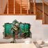 Supzone Dinosaur Wall Stickers, Broken 3D Decorative Wall Decals for Boys Bedroom, Baby Nursery, Children’s Wall Decor