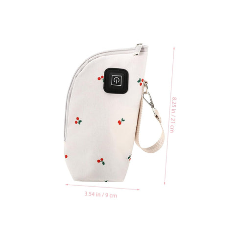 USB Milk Bottle Warmer Bag Charging Thermal Pouch for Car Use Fast Heating Milk Bottle Cover Compatible with Portable