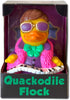 Quackodile Flock - Floating Rubber Ducks, Collectible Bath Toy Gift for Kids & Adults