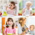 Vicloon Silicone Baby Spoon and Fork Set, 4PCS Baby Led Weaning Utensils, Dishwasher Safe