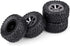 RC Crawler Tires 4Pcs Off-Road Rubber Tyres for 1:16 Remote Control Military Car Accessory Part