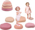 6Pcs Non-Slip Balance Stepping Stones for Kids, Toddler Jumping Stepping Stones for Indoor or Outdoor Play