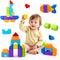 Pairez Toys Magnetic Blocks, Large Building Blocks for Toddlers 1-3, Multi-Shape 3D