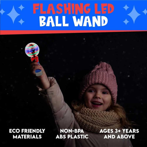 Toysery Magic Wand - Spinning Light Up Toy for Kids, LED Wand for Boys and Girls, Autism Sensory Toy