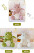 YUKOUQIAN 7.8 inch Dragon Stuffed Animal Cute Dragon Plush Toy for Girls Boys (jiaolong lvse)