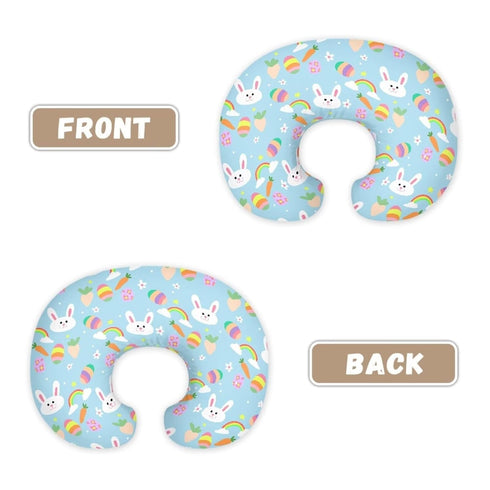 Hechitok Rabbits Nursing Pillow Cover Slipcover, Breastfeeding Newborn Infant Feeding Cushion Cover Pillow Slipcovers