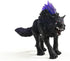 Schleich Eldrador Creatures Mythical Shadow Wolf Action Figure - Purple Coat and Translucent Back Crystals, Gift for