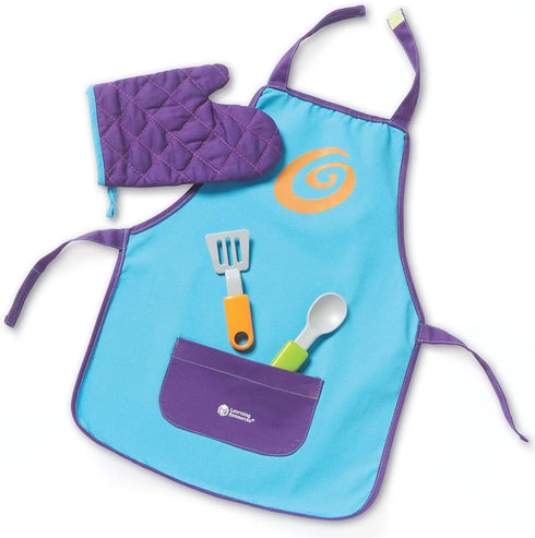 Learning Resources New Sprouts Chef Set, Toddler Play Kitchen Set, 4 Pieces, Ages 2+
