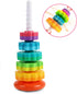1-3 LUCKFUTURE Spinning Stacking Toys, Educational Toddler Toy Stacking Rings Baby Toys, Montessori Toy for Girls