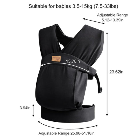Baby Wraps Carrier Sling, Baby Carrier for Newborns and Toddlers,Skin-Friendly and Soft Front Baby Carrier Wrap Perfect