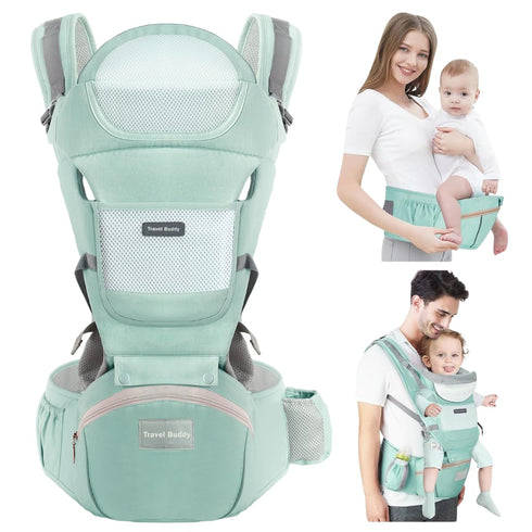 Eazy Buddy Travel Buddy Baby Carrier | 4-in-1 with Hip Seat and Sling |